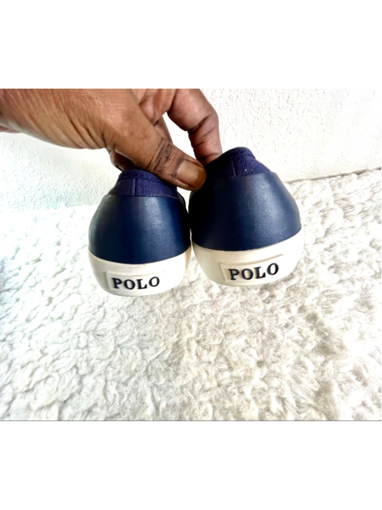 NWOB Polo Ralph Lauren Men Navy Slip on Canvas Loafers Size 9.5D main image 4